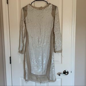 Distressed Sequins All Saints Dress